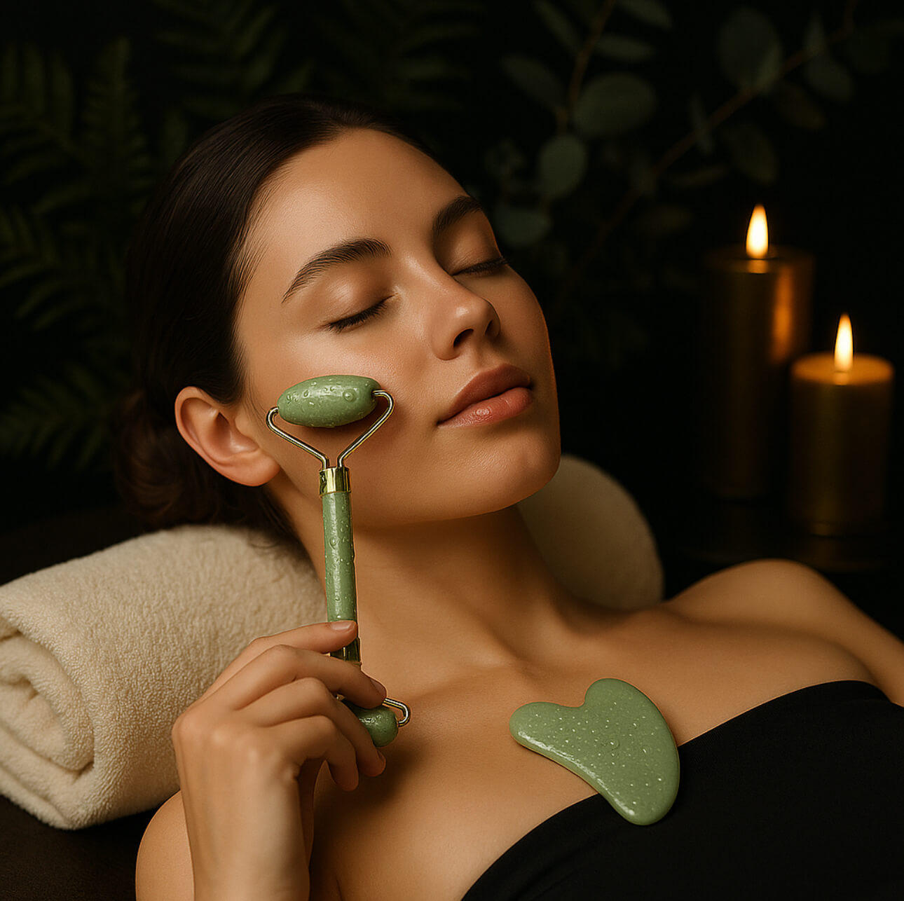 Rituel Beauté Personnalisé – Jade ou Cryo Steel JadeRollerLuxe™